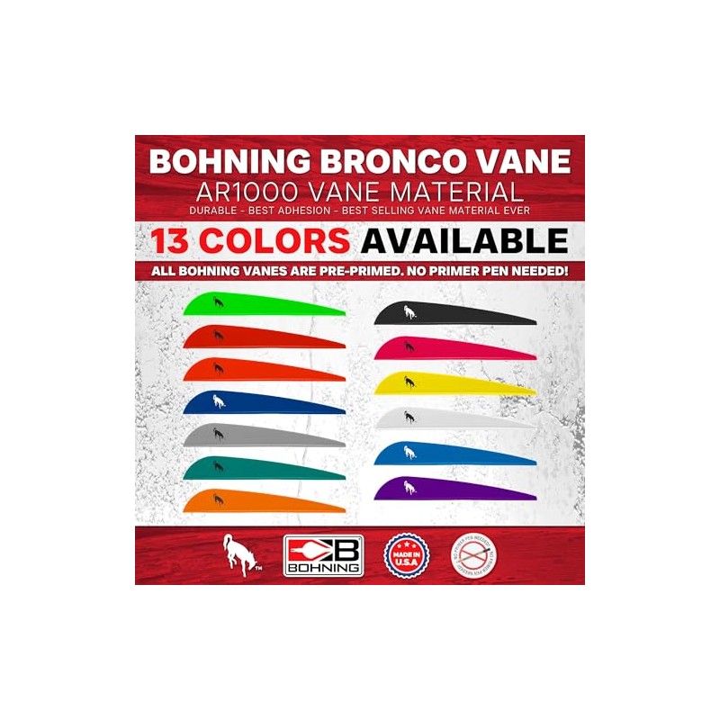 Bohning's 10501WH4 Killer Vane 4" White 36Pk