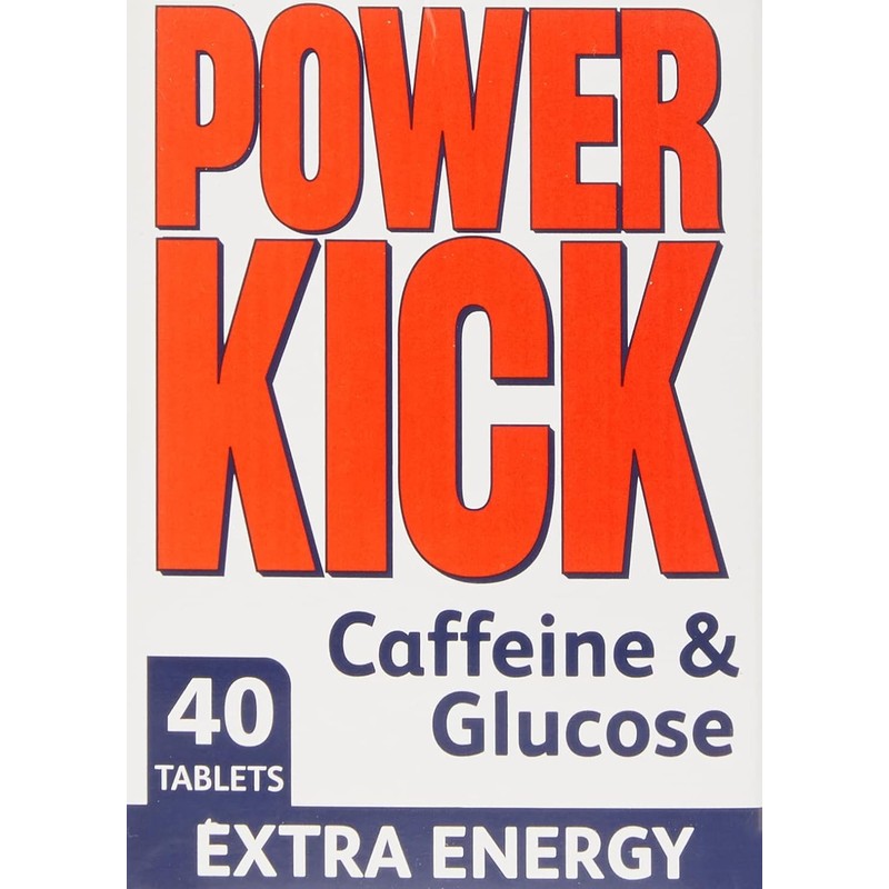 Power Kick Extra Energy Caffeine & Glucose 480 Tablets |