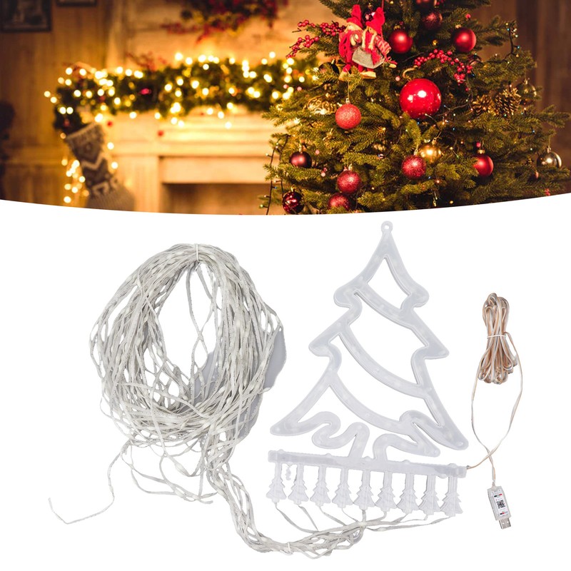 Christmas Waterfall Lights 305 LED 9 Strings 10 Modes Christmas