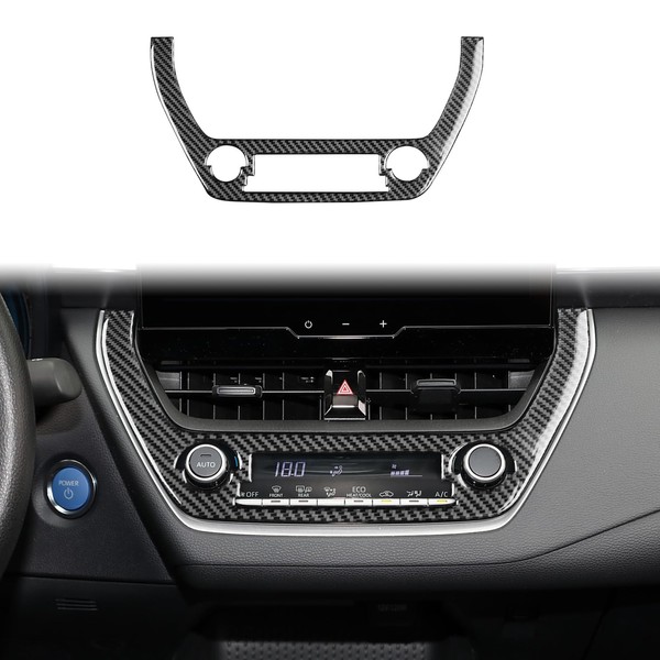 Real Carbon Fiber Car Central Console A/C Climate Control Switch