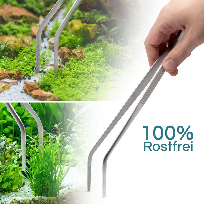 Mr. Petz Aquarium Tweezers - Terrarium Tweezers 30 cm Curved