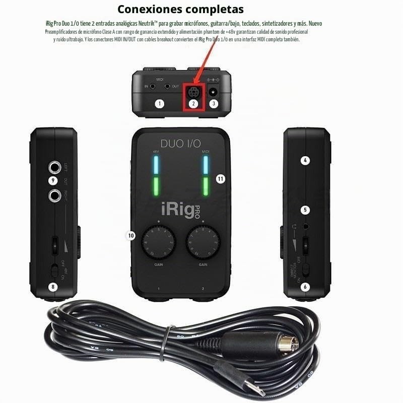 Línea de datos USB a Mini DIN de 7 pines