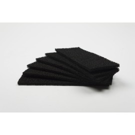 LTWHOME Activated Carbon Filter Sponge Suitable for Fluval 4 Plus 4+ (Pack of 6)