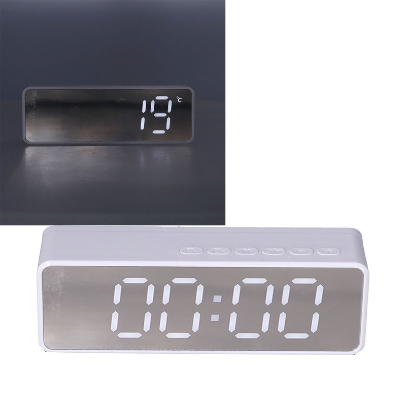 EG-010 Bluetooth Clock Speaker with LED Mirror Portable Drop Proof