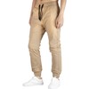 ITALYMORN Khaki Joggers for Men with Pockets (Khaki, X-Large)