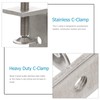ULTECHNOVO Heavy Duty Stainless C-clamp for Woodworking Jaw Opening Clamping
