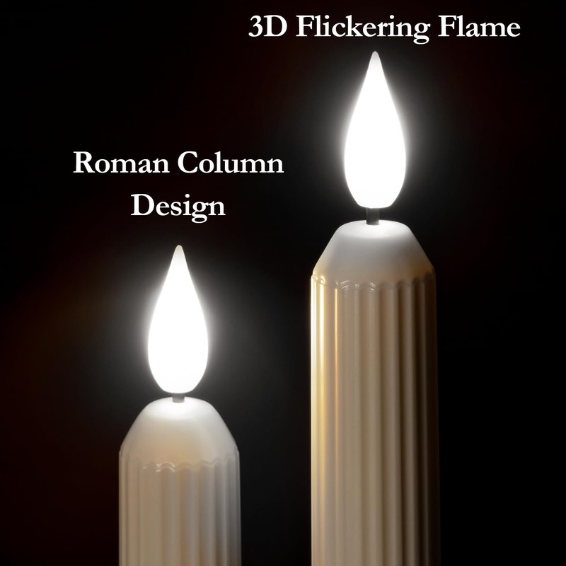 Homemory 12 Pcs Window Candles with Sensor Dusk to Dawn,