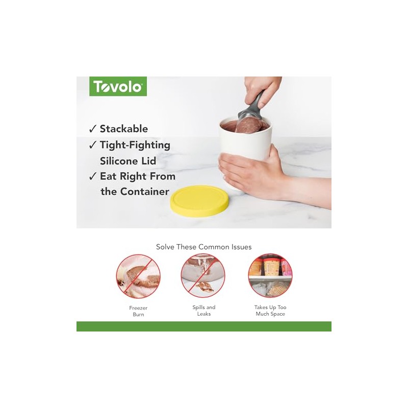 Tovolo Cubeta de dulces, Lemon, 0.95 L, 1
