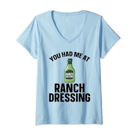 Womens Ranch Dressing Powder Packets Cup Bottle Ranch Seasoning V-Neck T-Shirt