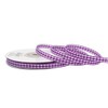 Creativery Checked Ribbon 6 mm x 20 m Purple