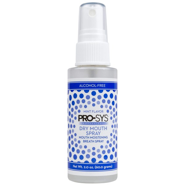 PRO-SYS® Dry Mouth Spray, Alcohol-Free, Sugar-Free, Mild Mint, 2 fl. oz. – 1 Bottle