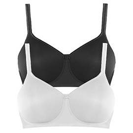 Anita Tonya 5706X Denture Bra with Cup Size 70-95 AA-E Pack of 2, Champagne/black