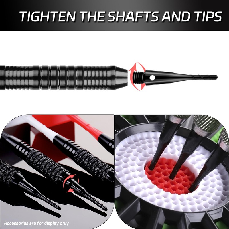 CyeeLife 2BA Thread Soft Tip Dart Point 200 Pack, Dart