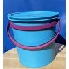 TUPPERWARE NEW JUMBO BUCKET CANISTER 14 L-IN BLUE WITH HANDLE