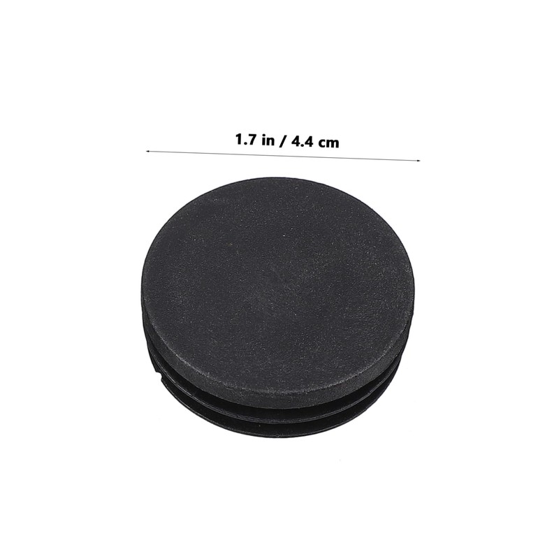 Gadpiparty 4pcs Black Plastic Round Leg Inserts for Furniture Chair