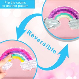 AGSDON 3PCS Girls Backpack, 18 Inch School Laptop Bookbag Teen College Water Resistant Backpack for Women-Rainbow