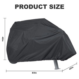 MDEOOSKY 83” x 45” x 39” 420D Heavy Log Splitter Cover, Black Waterproof Heavy Log Splitter Cover, Log Splitter Cover for 15-22 Ton, Weather-Resistant Storage Cover
