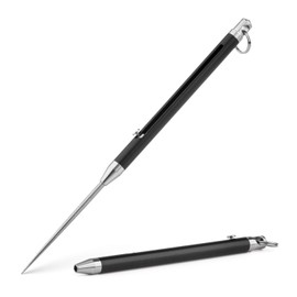 TITANER TISUR Titanium Material Multifunction Toothpick Lightweight EDC Outdoor Tool Telescopic - Black