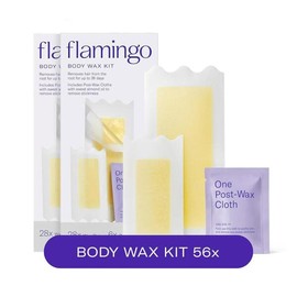 Flamingo 제모용 플라밍고 왁스 스트립, 여성용 바디 키트, 2팩 [Body] Flamingo Wax Strips for Hair Removal, Women's Body Kit, 2 Pack [Body]