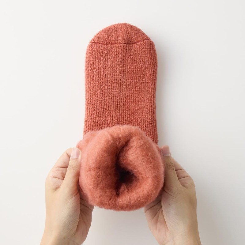 Gunze Uchi Colle Ultra Heat, Women's Room Socks, Fleece Lined,