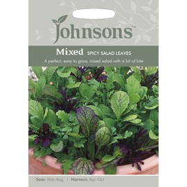 Johnsons 11230 Vegetable Seeds, Mixed Spicy Salad Leaves