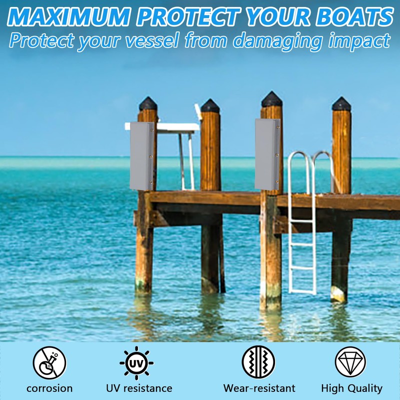 WTMORE Boat Dock Bumpers, 17" Dock Bumpers Dock Edge, Dock