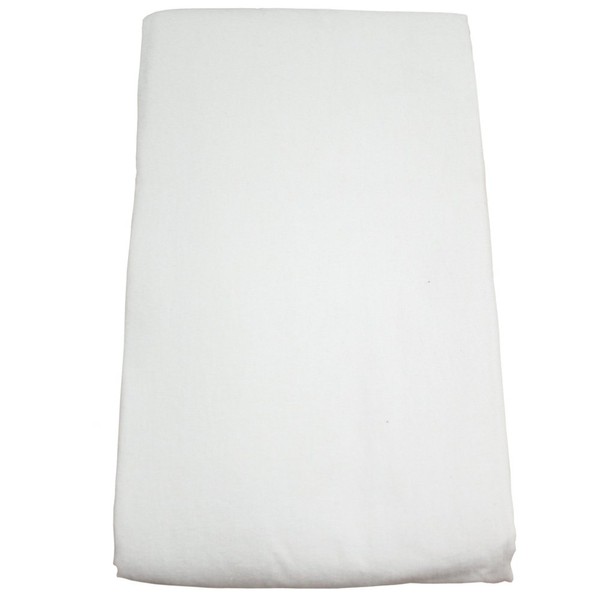 Body Linen Flannel Fitted Massage Sheet, White