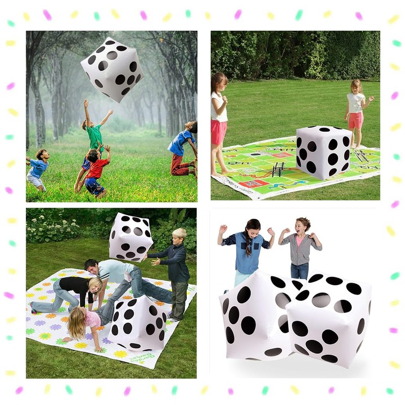 Stoooduo Jumbo Dice for Events, 11.8 inches (30 cm), PVC,