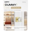 Leydebong 2 Pack Crystal Glass Dummy Door Knobs, Gold Round