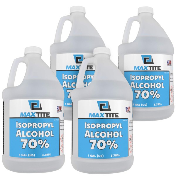 MaxTite Isopropyl Alcohol 70% (1 Gallon, 4 Pack)