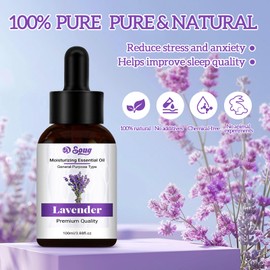 100ml Ätherische Öle lavendelöl, ätherisches Öl für Massage, reines Duftöl für Diffusor und Hautpflege, entspannend für Schlaf, ideal für Entspannung und Meditation