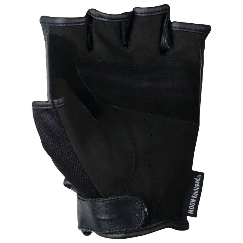 MOONEYES HALF FINGER GLOVE OMG-034 (L, Black)