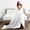 Yacik White Throw Blanket, Super Soft Cozy Warm Throw Blankets,