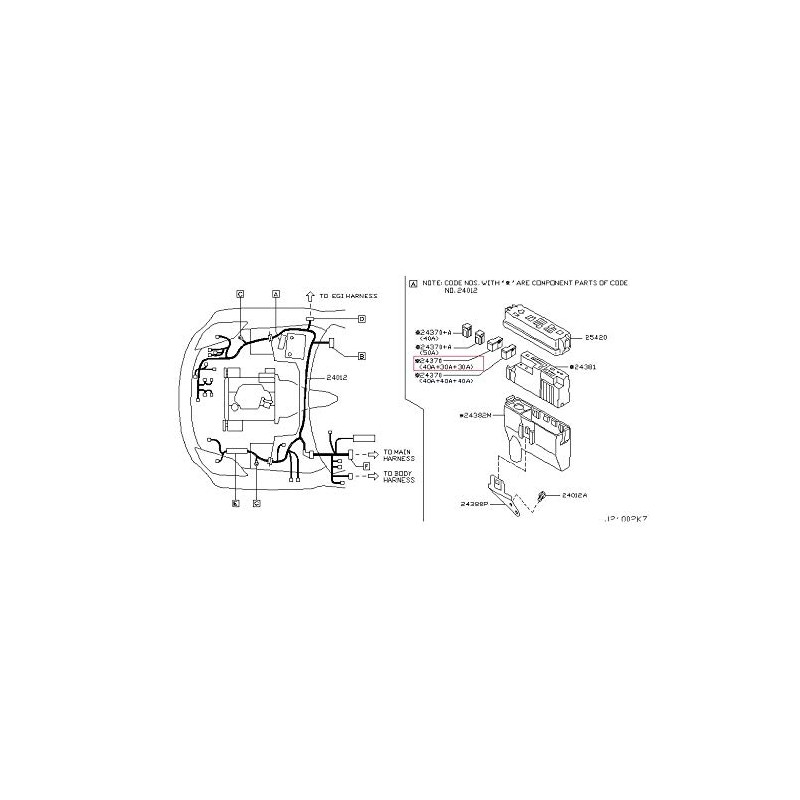 OEM 1PCS Replacement for Nissan Infiniti Pink Fusible Link 24370-C9902