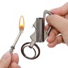 UOOPHEE 3 in 1 Permanent Match Bottle Opener Keychain Kerosene