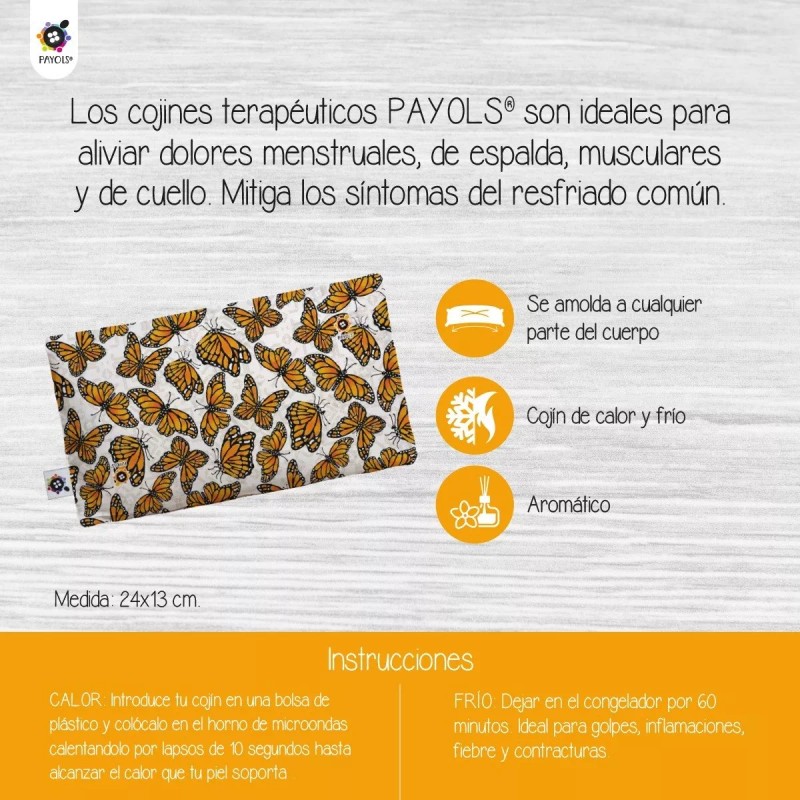 Payols Cojín Rectangular Terapéutico Aromático Cólicos Monarcas
