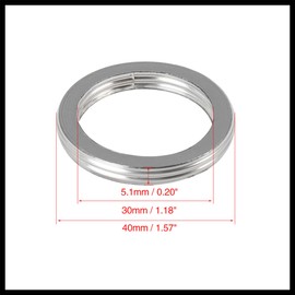 Hihaha 2pcs 30mm ID 40mm OD Motorcycle Exhaust Muffler Pipe Gasket O Rings for Honda CG125 Durable Material