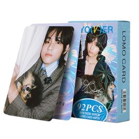 Yuto V Photocards Album 92 pcs Layover Photo Merch Lomo Cards Set Gift for Boys and Girls
