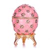 Faberge Style Coronation Egg / Jewellery Box with Carriage 6.5