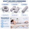 Face Down Massage Pillow Set with Breast and Leg Support