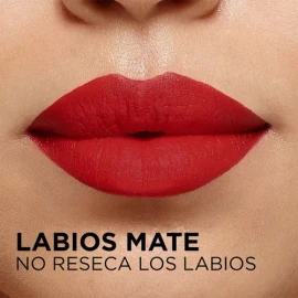 Labial Color Riche Intense Volume Matte L'oréal Paris Acabado Mate Color ROUGE AVAN-GA