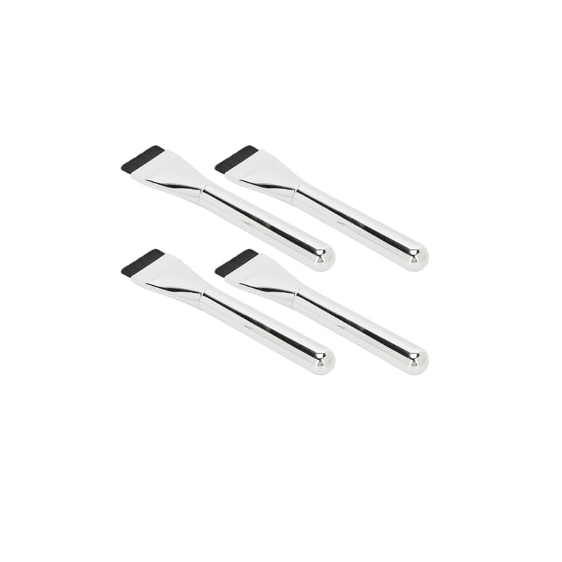 4 Brochas de Maquillaje para Base de Hoja Súper Fina,