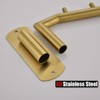 JQK Folding Clothes Hanger Rack, Stainless Steel Swing Arm Hook