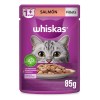 Alimento Húmedo Whiskas Fillets De Salmón X24 Sobres, 2.04kg