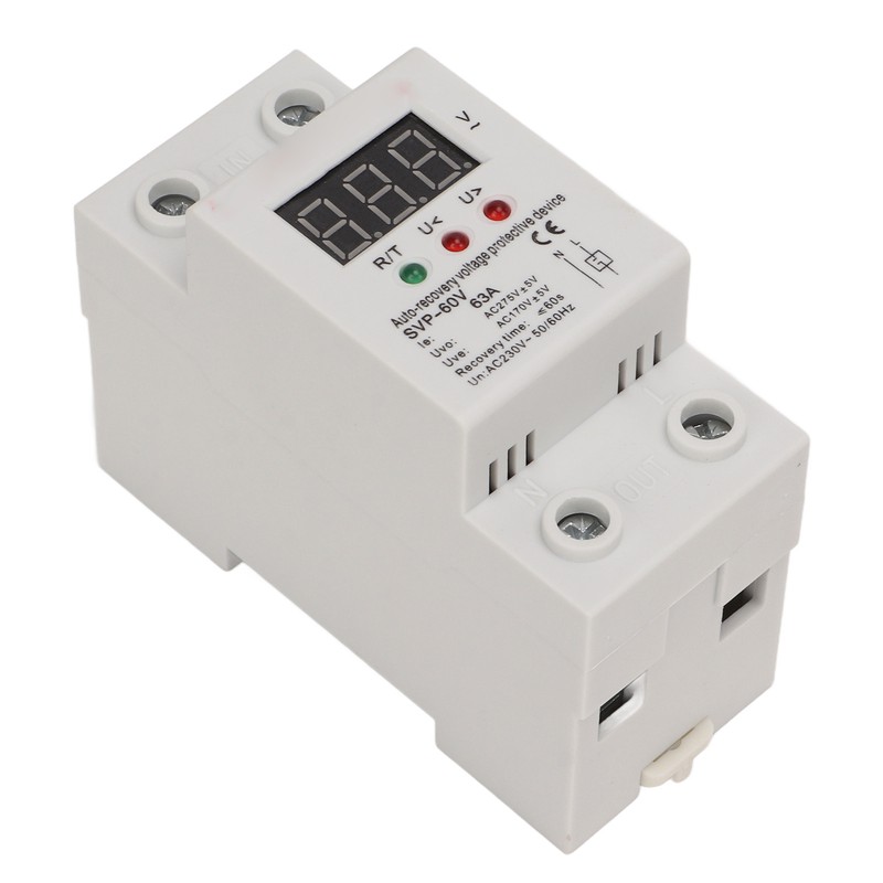 Auto Recovery Voltage Protectve Device Single Phase LED Digital Display