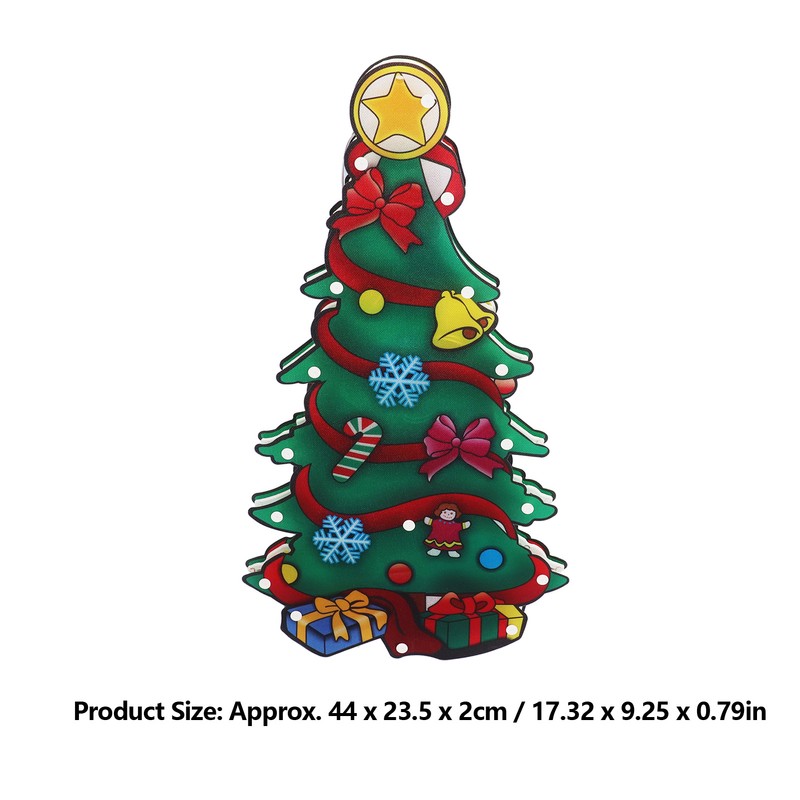 LED Christmas Decoration Light PVC Lighted Festival Window Silhouette Christmas