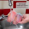 Ice Lolly Moulds, Healthy Refreshing Fruit Treat Maker with Sticks