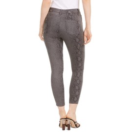 STS Blue Women's Ellie Snake-Print Skinny Ankle Jeans (26, Grey)