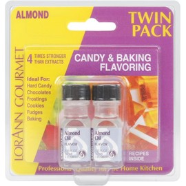 Lorann Oils Candy & Baking Flavoring .125oz Bottle 2/Pkg-Almond Oil