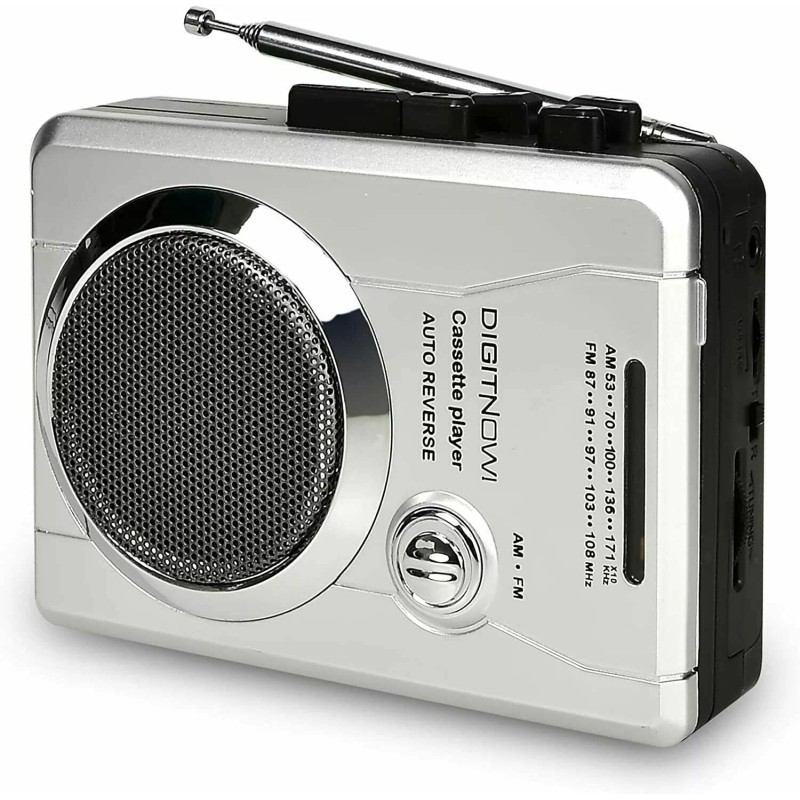 Digitnow! AM/FM Portable Pocket Radio and Voice Audio Cassette Recorder